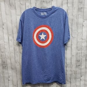 Marvel Captain America T-Shirt, Size L